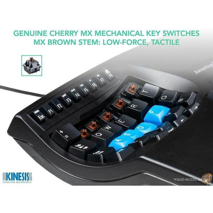 楽天市場】Kinesis Advantage 2エルゴノミックキーボード（KB600 