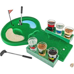 Fairly Odd Novelties Table Golf Shot Glass Drinking Game Set, Green by [sAi]