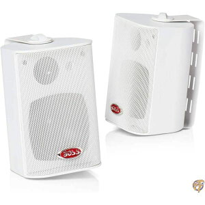 �y�|�C���g2�{!19��-20���zBOSS Audio MR4.3W 200-���b�g 3 way Marine 4" Enclosed �V�X�e�� �X�s�[�J�[ �y���s�A���i�z