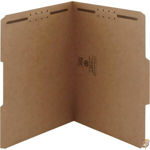 11 Point Kraft Folders, Two Fasteners, 1/3 Cut Top Tab, Letter, Brown,