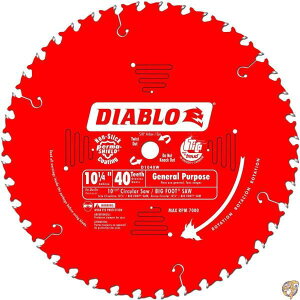 Diablo Carbide Tipped Table, Miter, And Radial Arm Saw Blade-10-1/4" 40T SAW BLA (���s�A���i)
