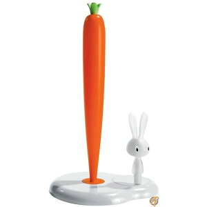 �y���K�A���i�z ALESSI �A���b�V�B Bunny & Carrot �L�b�`���y�[�p�[�z���_�[ �z���C�g ASG42 W ��������