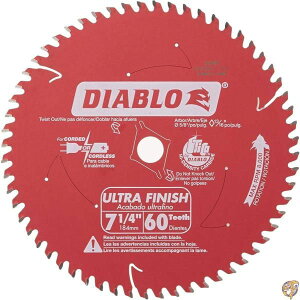 y|Cg3{2028ԁzFreud IncD0760XDiablo Carbide Tipped Circular Saw Blade-7-1/4" 60T FINISH