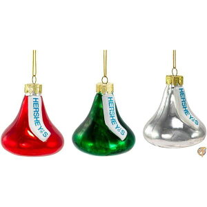 ySi555~N[|zMzKurt Adler Hershey Kisses Glass Set, Christmas Ornament by [sAi]