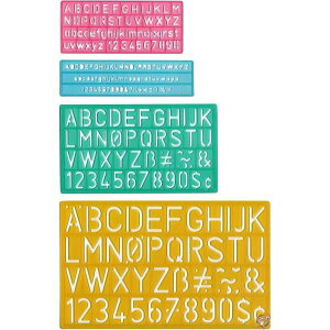 �y�ő�1000�~�N�[�|��!4��&5���zLettering Guides 4/Pkg- (���s�A���i)