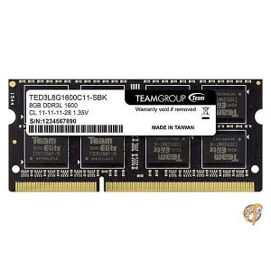 ySi555~N[|zMzTEAMGROUP (`[O[v) Elite DDR3L 8GB VO 1600MHz PC3-12800 CL11 Aobt@[h