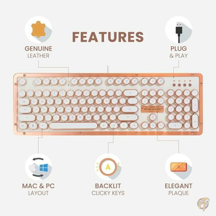 楽天市場】Azio MK-RETRO-L-03-US レトロクラシック - USB 
