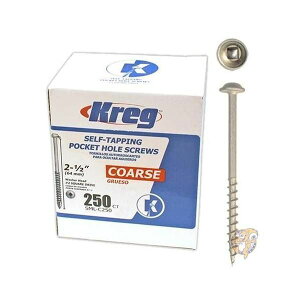 Kreg ToolSML-C250 - 250Kreg Pocket Hole Screw-2-1 2"CRS WASHR HD SCREW sAi 