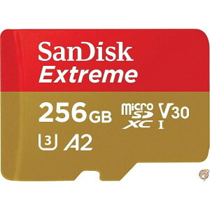 microSDXC 256GB SanDisk TfBXN Extreme UHS-1 U3 V30 4K Ultra HD A2Ή JNHIWiSDA_v^[ty5Nۏ؁z [sAi]