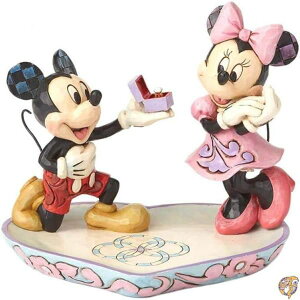 enesco u Mickey & Minnie Ring Dish W12×H13×D14.9cm Disney Traditions