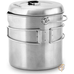 �yP2�{�����_�t���f�[1���z�X�e�����X�X�`�[���|�b�g1800 Solo Stove POT2 �L�����v�p ��������