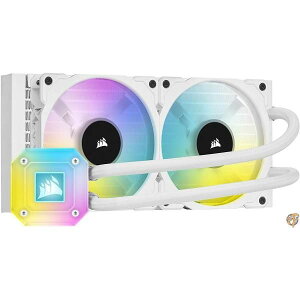 �y�ő�1000�~�N�[�|���zCORSAIR ��̌^�ȈՐ���CPU�N�[���[ 240mm iCUE H100i ELITE CAPELLIX White ��������