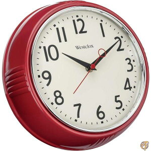 �y�N�[�|���z�M���zWestclox 32042R Retro 1950 Kitchen Wall Clock, 9.5-Inch by [���s�A���i]