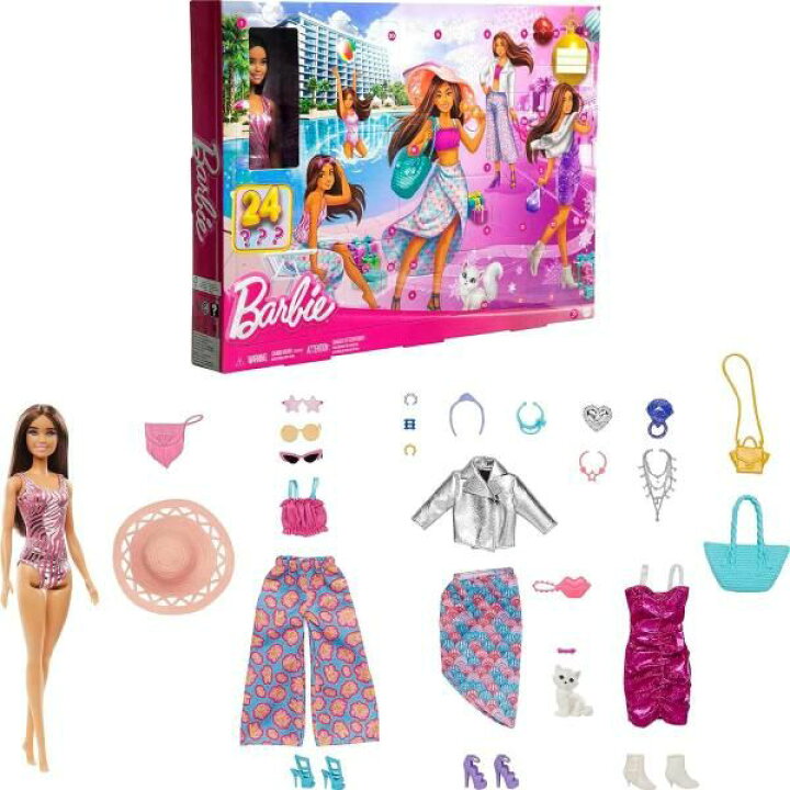 楽天市場】Barbie バービー アドベントカレンダー バービー人形 24個 