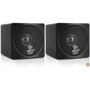 y300~N[|zMzPyle PCB3BK 3" 100 Watt Mini Cube Speaker Pair Black [sAi] 