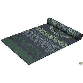 Gaiam ヨガマット - プレミアム 6mm プリント リバーシブル 極厚 滑り止め エクササイズ&フィットネスマット あらゆるタイプのヨガ