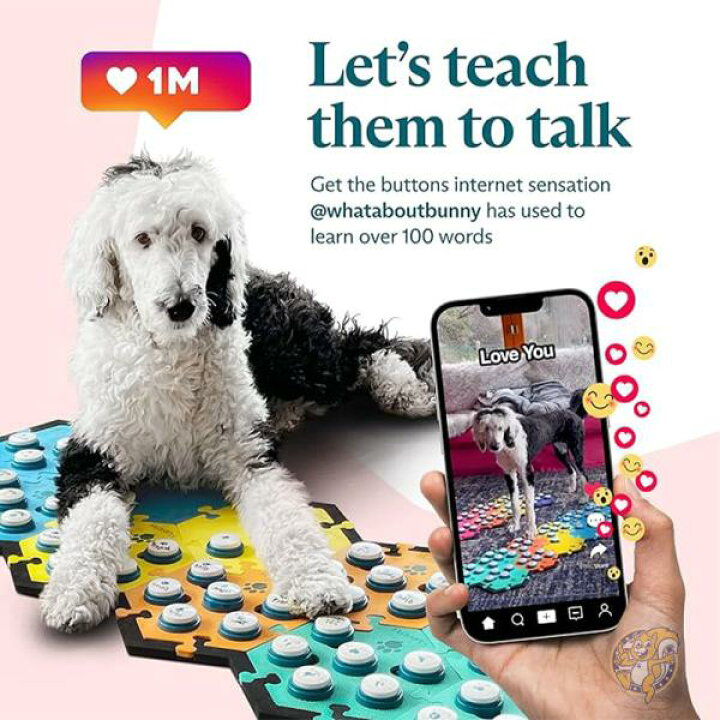 楽天市場】犬用 コミュニケーション ボタン 6個セット タイル3 個 犬用 
