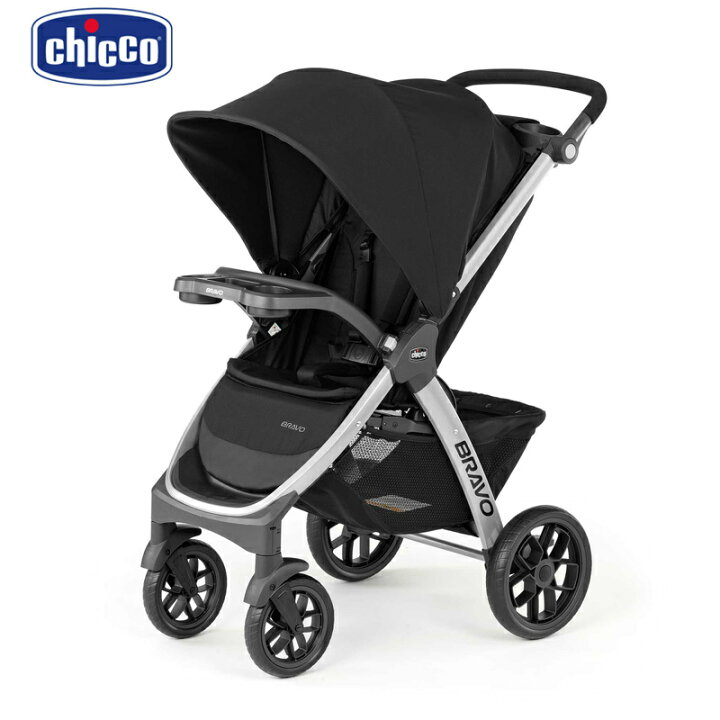 楽天市場】Chicco Bravo Quick-Fold Stroller Black キッコ ベビーカー 