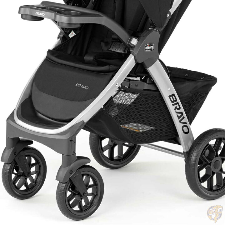 楽天市場】Chicco Bravo Quick-Fold Stroller Black キッコ ベビーカー 