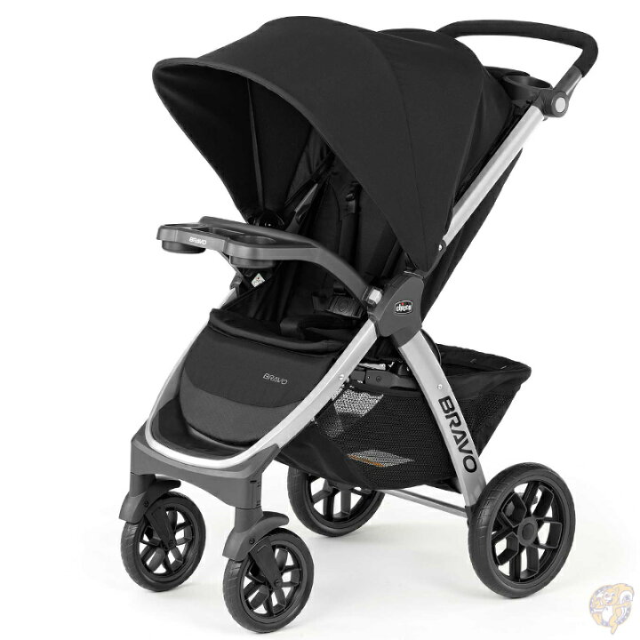 楽天市場】Chicco Bravo Quick-Fold Stroller Black キッコ ベビーカー 
