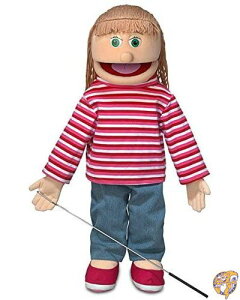 25 Emily, Peach Girl, Full Body, Ventriloquist Style Puppet by Silly ��������