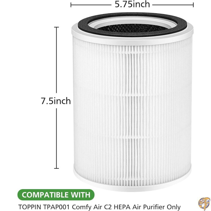 楽天市場】TPAP001 H13 True HEPAエアフィルター TOPPIN Comfy Air C2 