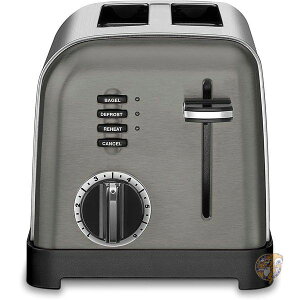 クイジナート メタルクラシック2枚スタンドトースター Cuisinart ブラックステンレス