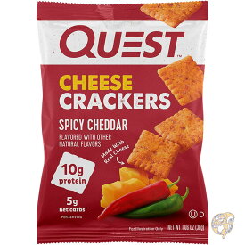 クエスト ニュートリション Quest Nutrition チーズ クラッカー スパイシー チェダー ブラスト タンパク質 10g 低炭水化物 12個入り 30g