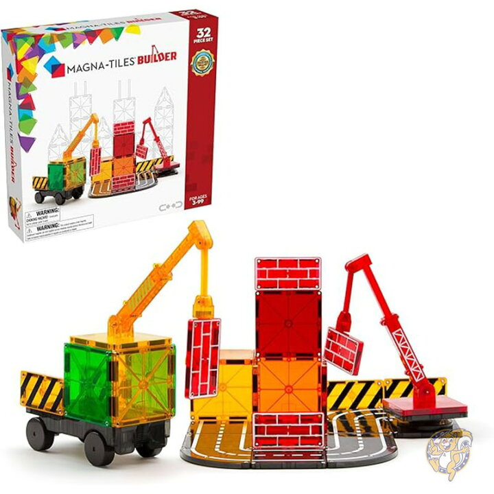 楽天市場】マグナタイル MAGNA-TILES ビルダー 32ピース マグネット 