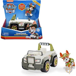 パウ・パトロール Paw Patrol トラッカーのジャングルクルーザー コレクターフィギュア付き パウパト トラッカー 車両 おもちゃ