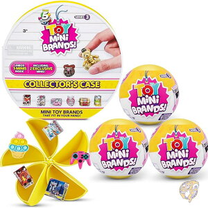 5 サプライズ 5 Surprise トイ ミニ ブランド シリーズ 3 コレクターズ キット (ZURU 製、カプセル 3 個 + コレクターズ ケース 1 個) ミステリー カプセル ミニチュア ブランド フィギア おもちゃ