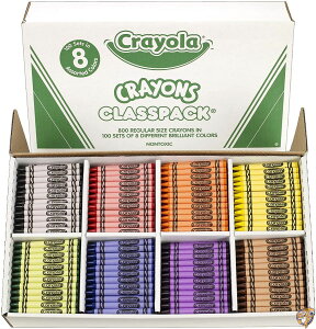 yN[|zMzClasspack Regular Crayons, 8 Colors, 800/BX (sAi) 