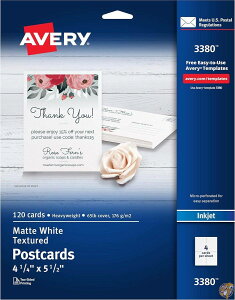 y|Cg3{!42028ԁzPersonal Creations Printable Textured Postcards, Heavy, 4-1/4 x 5-1/2, 120/Box (sAi) [sAi]