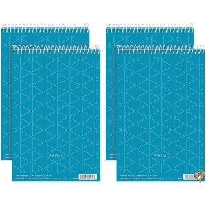 Spiral Steno Notebook, Gregg Rule, 6 x 9, Blue, 4 80-Sheet Pads/Pack (sAi)