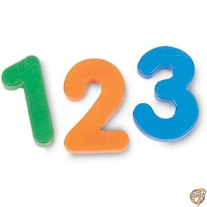ラーニング リソーシズ(Learning Resources) ジャンボマグネット 数字 と 記号 LER0452 ピースサイズ : 6.3cm