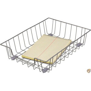 y300~N[|zMzWorkstation Letter Desk Tray Organizer, Wire, Silver (sAi) 