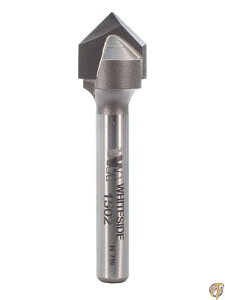 Whiteside Router Bits 1502 V-Groove Bit with 90-Degree 1/2-Inch Cutting Diameter and 1/4-Inch Point Length by Anchor