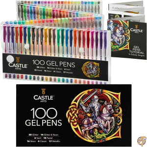Castle Art Supplies WFy100{Zbg P[Xt l܂͏S҂̕ hG XNbvubN CeBOɍœK 