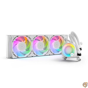 y15555~N[|zEKWB EK-Nucleus AIO CR360 Lux D-RGB - White I[C ȈՐ CPUN[[ FPTt@t 120mmt@ ŐVIntel & AMD CPUɑΉ Rs[^p[c