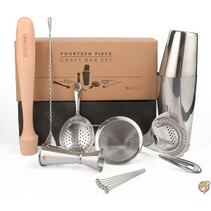 �y5���ő�1500�~�N�[�|���z(Advanced) - Craft Bar Set: Set of 14 Pro Bar Tools for Bartender and ��������