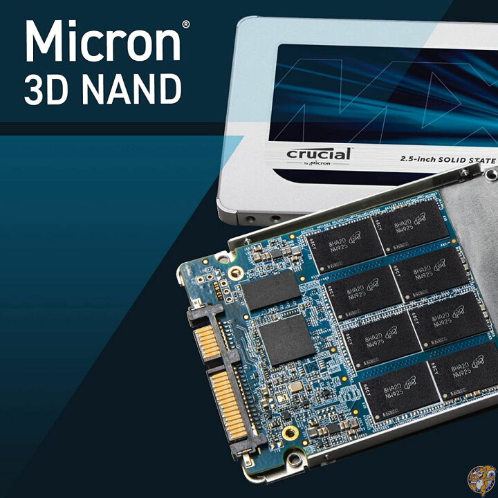 楽天市場】Crucial mx5001tb SATA 6Gbps 2.5インチ内蔵SSD 送料無料 