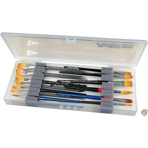 yN[|zMzArtBin Brush Box-14"X6"X1.25" Translucent (sAi) 