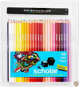 Scholar Colored Woodcase Pencils, 48 Assorted Colors/Set 