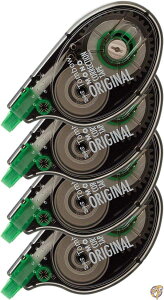 y|Cg2{_tf[zMONO Correction Tape, Non-Refillable, 1/6" x 394", White Tape, 4/Pack