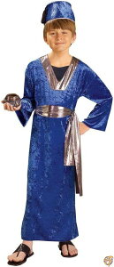Blue Wiseman Child Costume CY}`ChRX`[nEBTCYFSmall 4-6