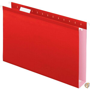 �y�ő�2000�~�N�[�|��!4���`�zReinforced 2 Extra Capacity Hanging File Folders, Legal, Red, 25/Box ��������