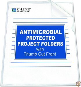 �y�N�[�|���z�M���zAntimicrobial Project Folders, Jacket, Letter, Polypropylene, Clear, ��������
