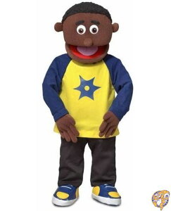 �y�ő�1000�~�N�[�|��!4��&5���zJordan African-American Professional Puppets Kids Toys with Removable ��������