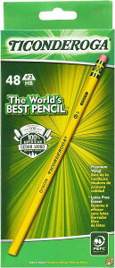 y|Cg2{_tf[zTiconderoga No. 2 Soft Pencils, 48-Count (Wood Case, Black Writing) in