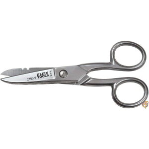 y300~N[|zMzKlein Tools 2100-9 Stainless Steel Electrician's Scissors Stripping Notches Silver 5 1/4-Inches by [sAi]